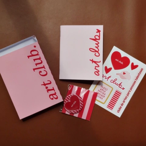MINI KIT - ART CLUB (caderneta rosa) - comprar online